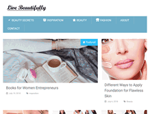 Tablet Screenshot of livebeautifullyblog.com